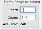 Render all frames