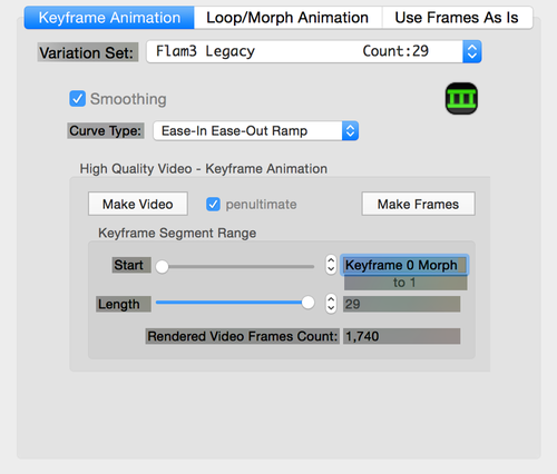 Keyframe Animation Pane Controls