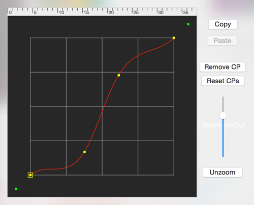 Catmull Spline Editor Zoomed Out