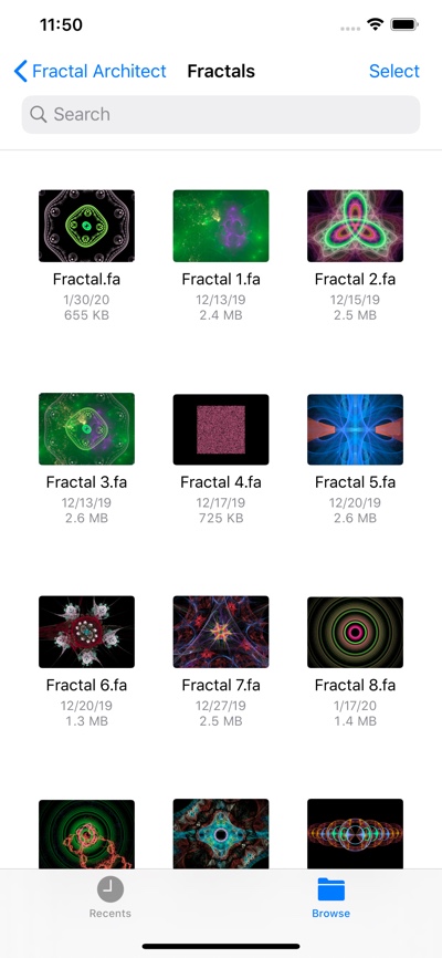 Browsing Fractals in Local area